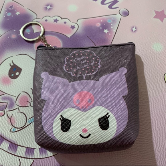 Kuromi Double Sided Design Coin Purse - Picture 2 of 16